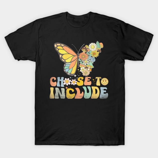 Choose To Include For Autism Teacher Special Education SPED T-Shirt by Mega-st